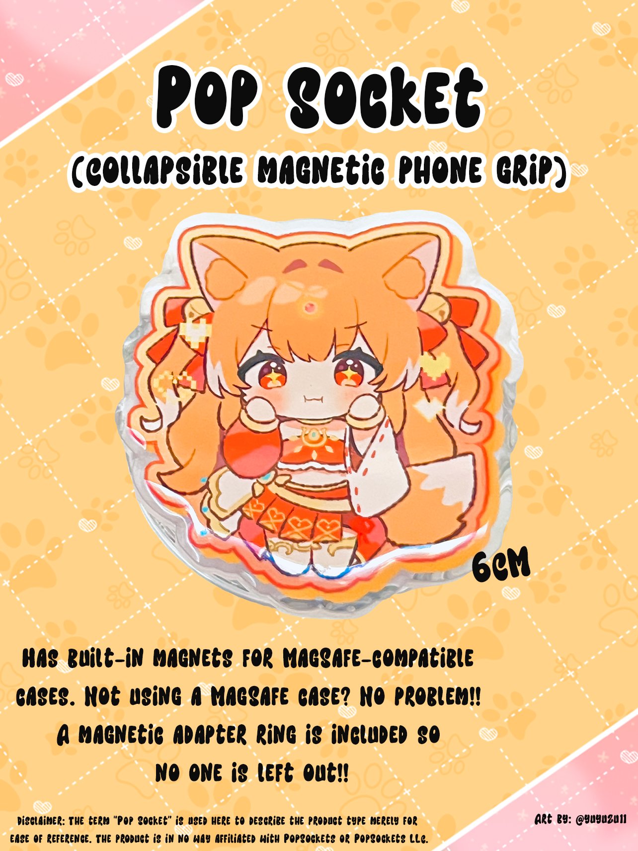 Pop Socket (Collapsible magnetic phone grip) product image (1)