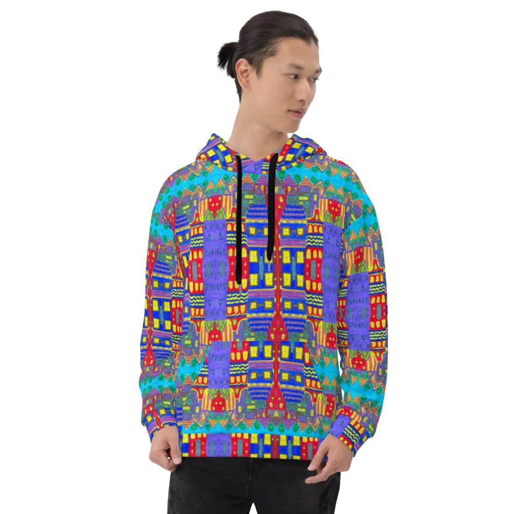 Abstract Playful Houses #2 Unisex Pull Over Hoodie product image (10)
