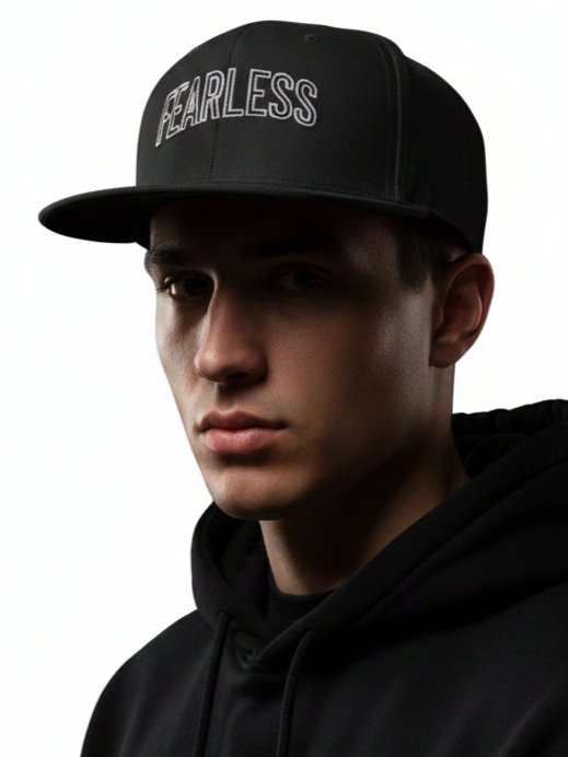 Fearless Distressed Wool Snapback Cap product image (2)