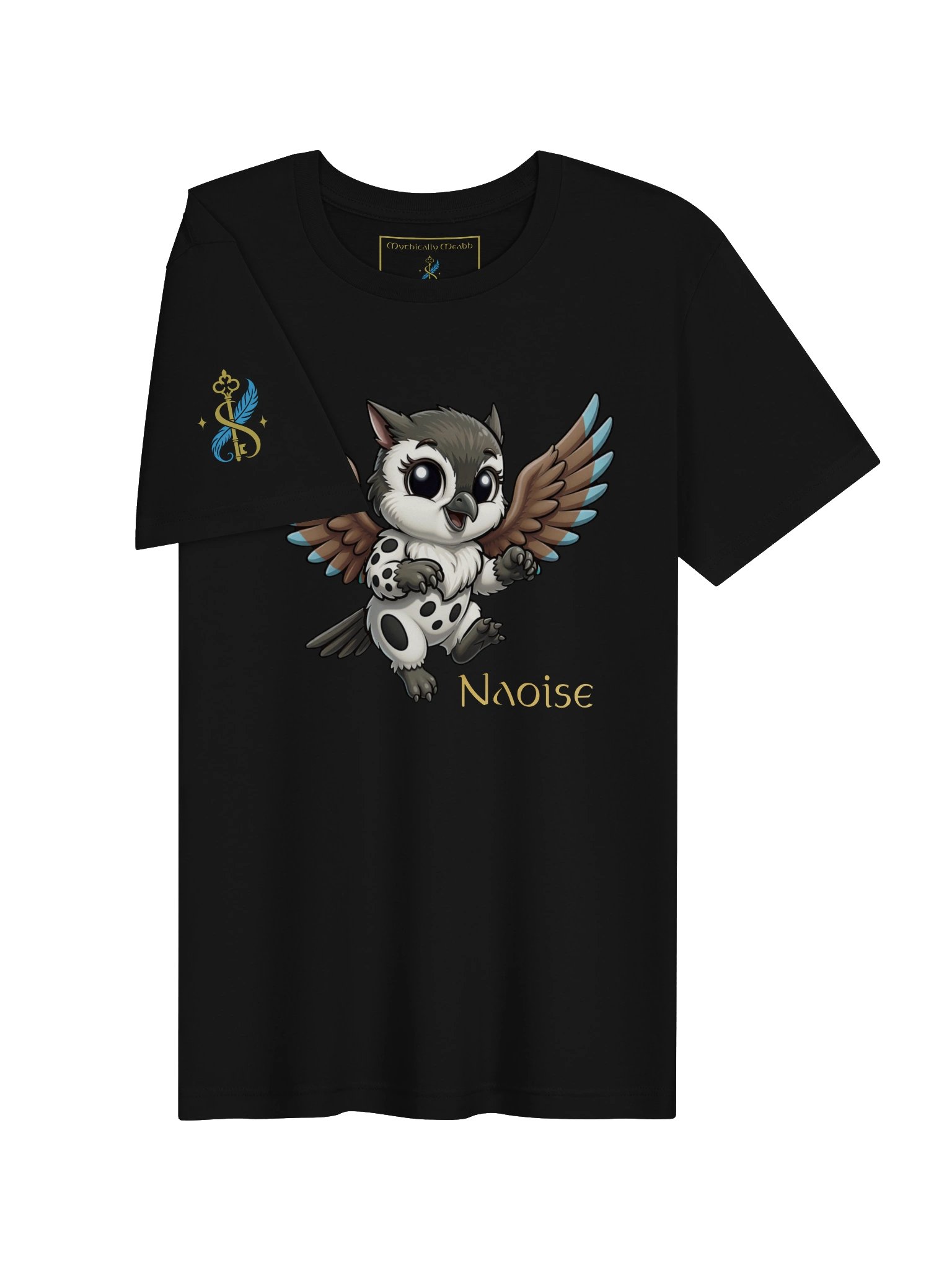 Naoise the Chickadee-Hamster Gryphon | Mythically Meabh Tee product image (3)