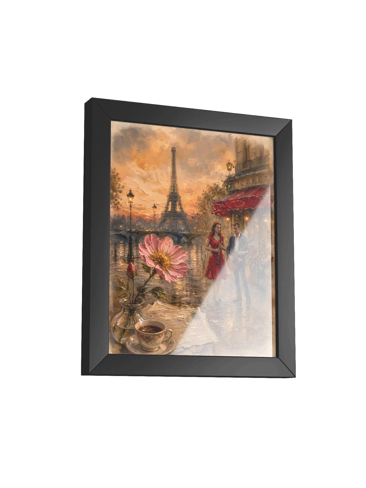 Petite Fleur – Framed Romantic Paris Wall Art by Elixir AJ product image (6)