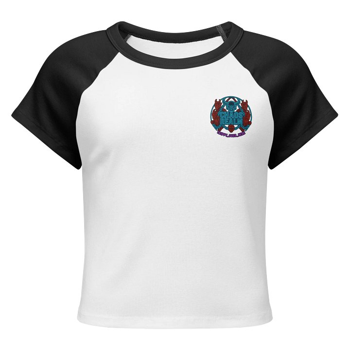 Chaos Realm Neon Skull Raglan Tee product image (1)