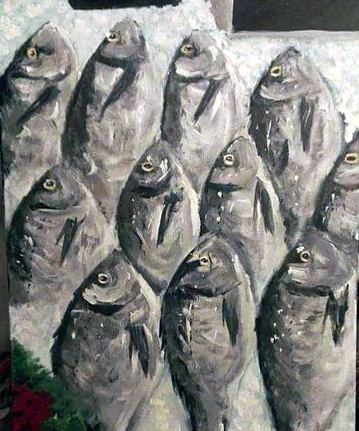 Fish Market Painting product image (1)