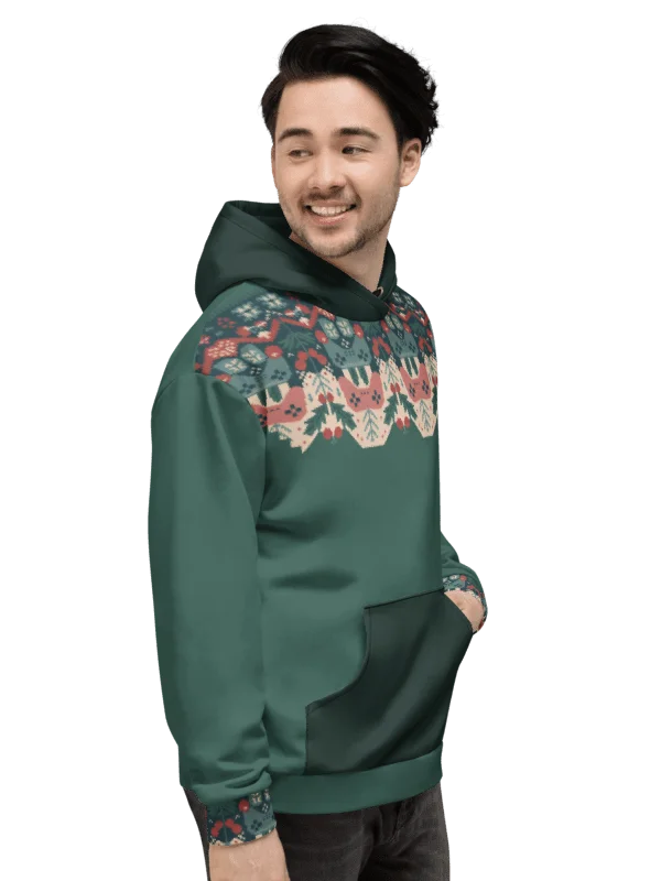 Retro Console Gamer Hoodie – Christmas Folkart Edition product image (8)