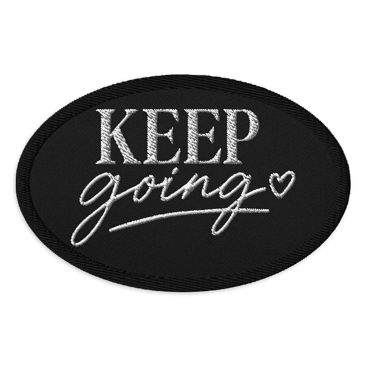 Keep Going Heart Embroidered Patch product image (1)