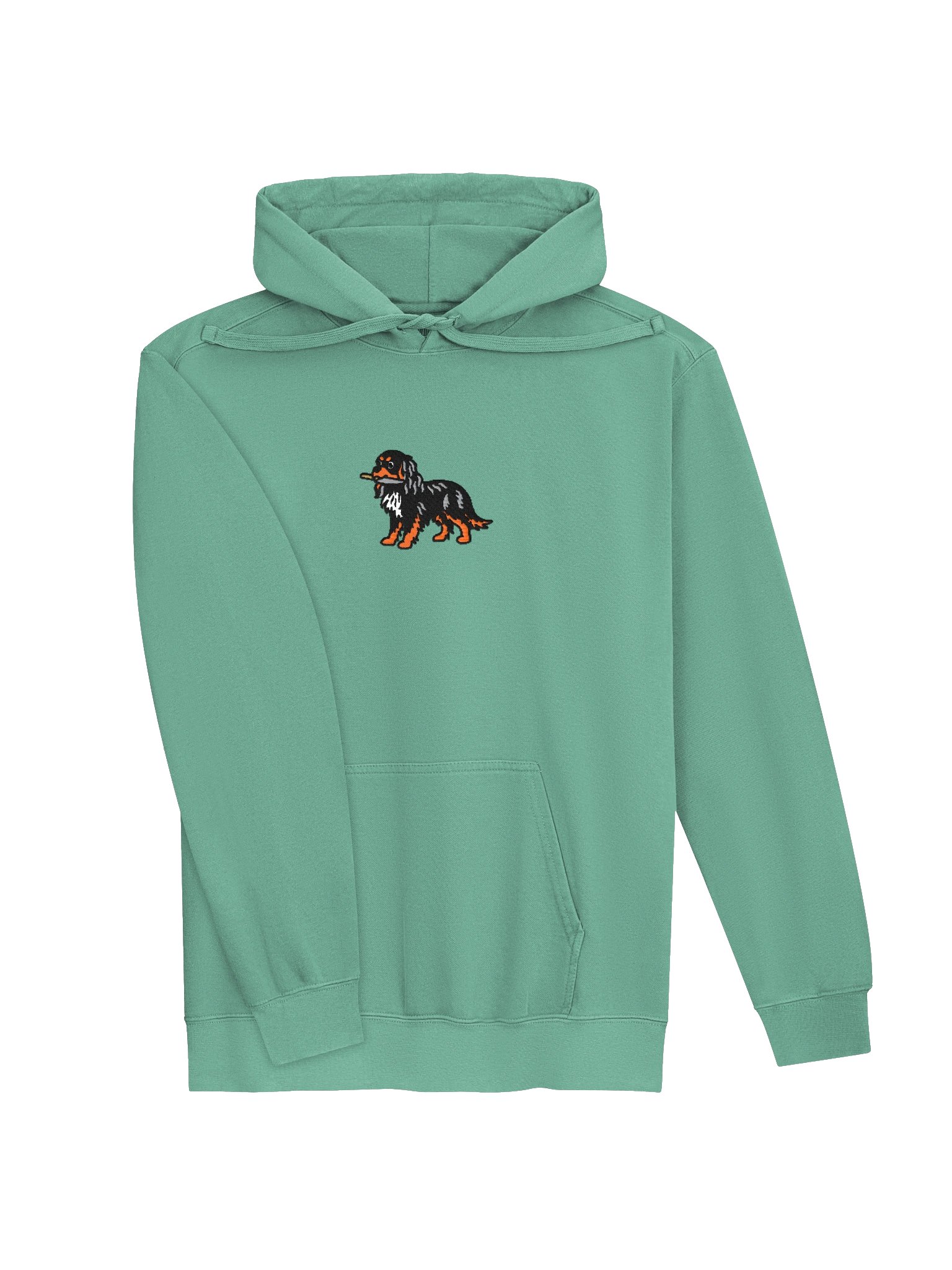 Funny Chibi-Style Cavalier King Charles Spaniel(Black & Tan) Embroidered Premium Hoodie product image (43)