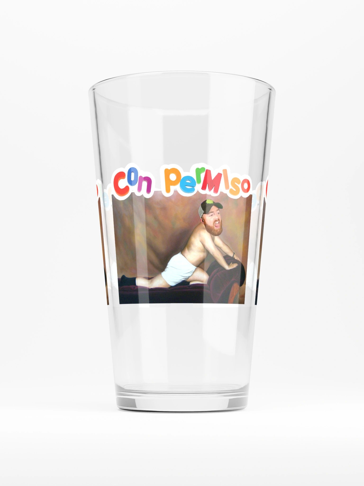 Con Permiso Pint Glass product image (1)