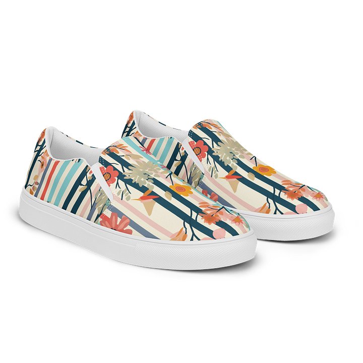 Eclectic Floral Stripe Slip-Ons product image (2)