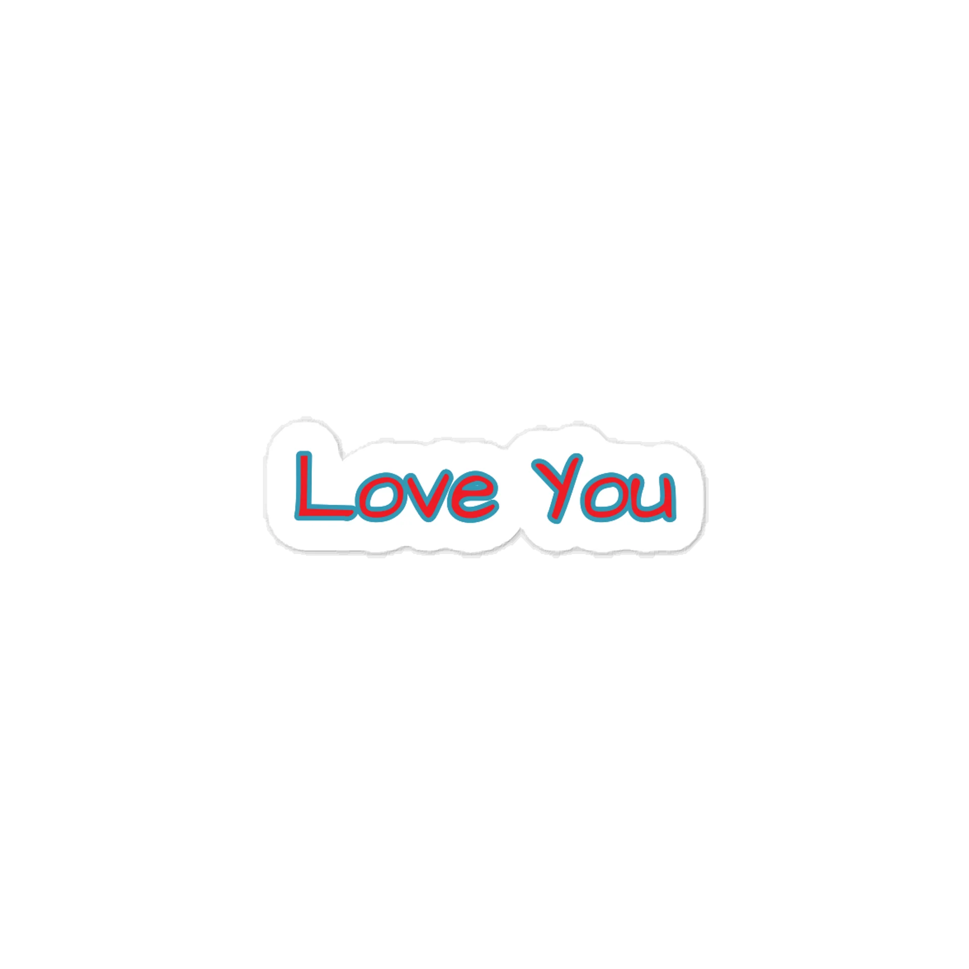 Love You Valentine’s Day Sticker. product image (1)