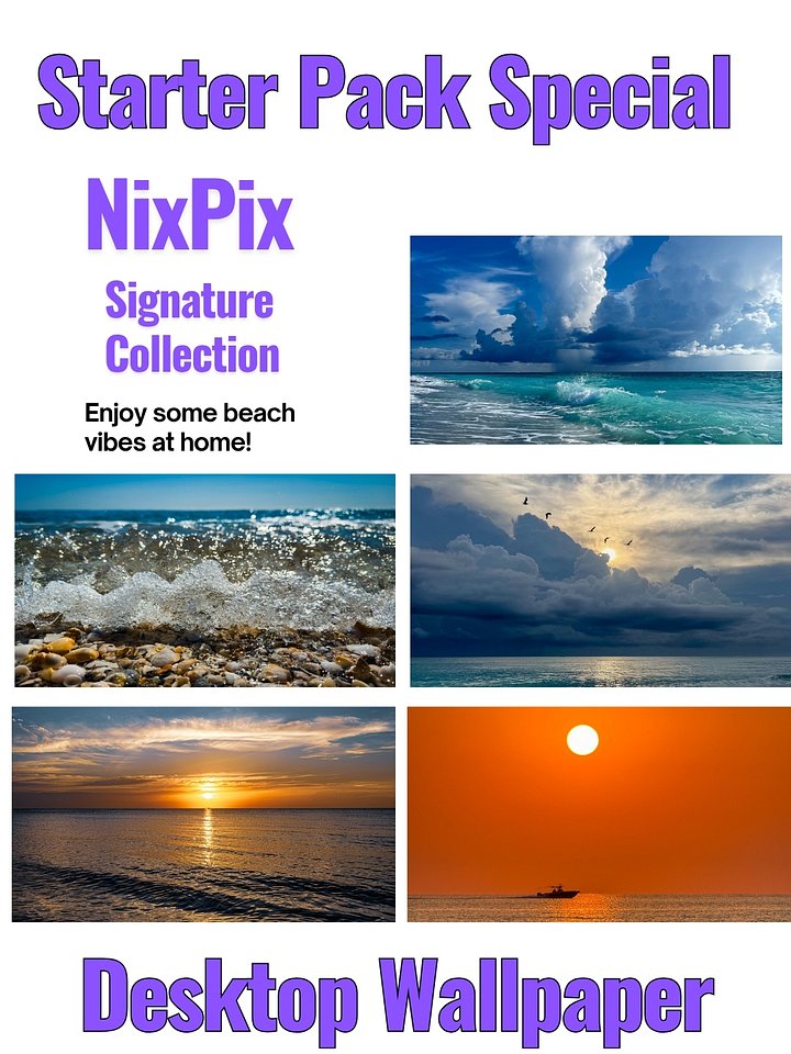 NixPix Signature Tropical Desktop Wallpaper Starter Pack product image (1)