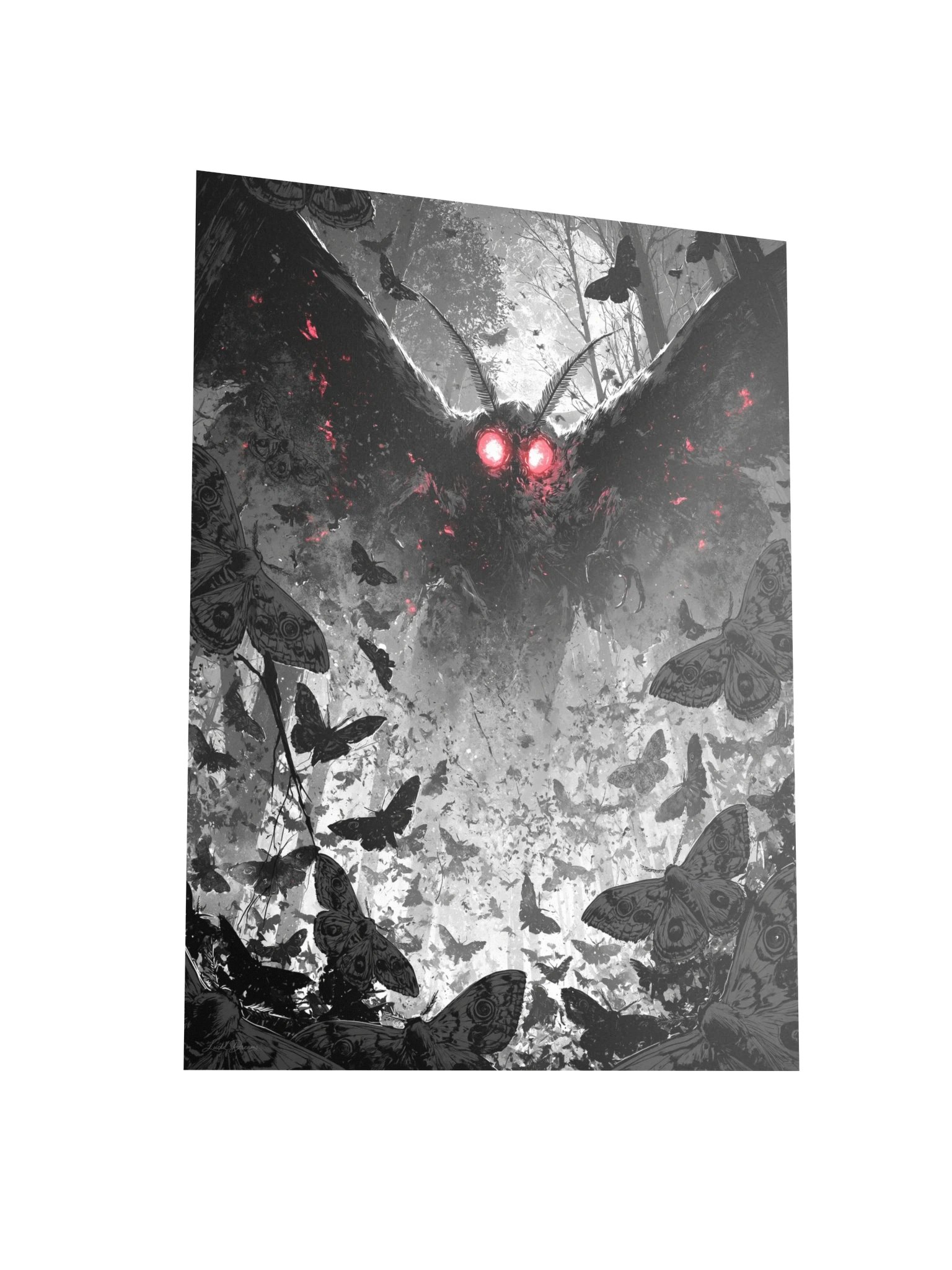 Mothman Art Print — Mothman and the Swarm product image (7)