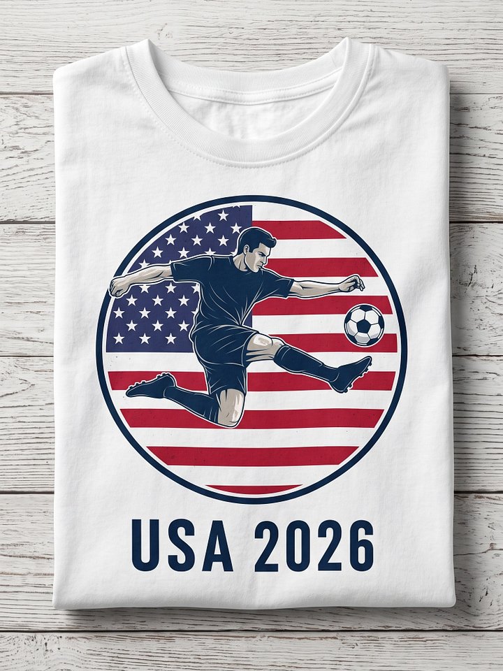USA 2026 Soccer T-Shirt – American Flag Patriot Graphic Tee product image (1)