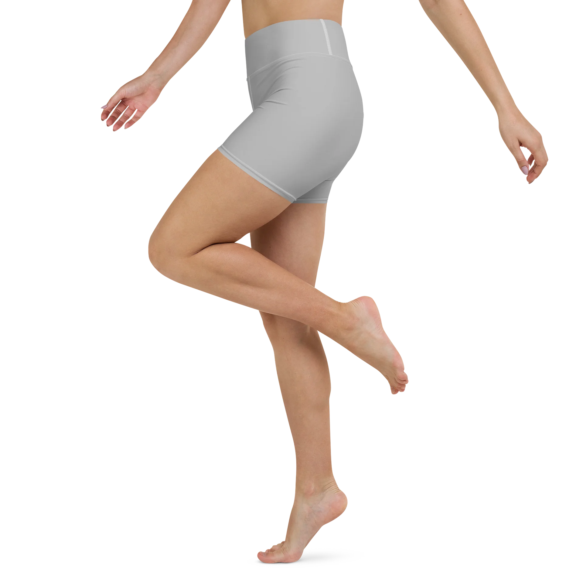 His House Womens Yoga Shorts - Silver product image (4)