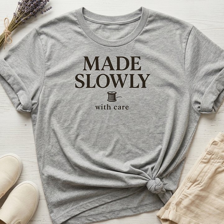 Heritage Goods: "Made Slowly With Care" Organic T-Shirt product image (3)