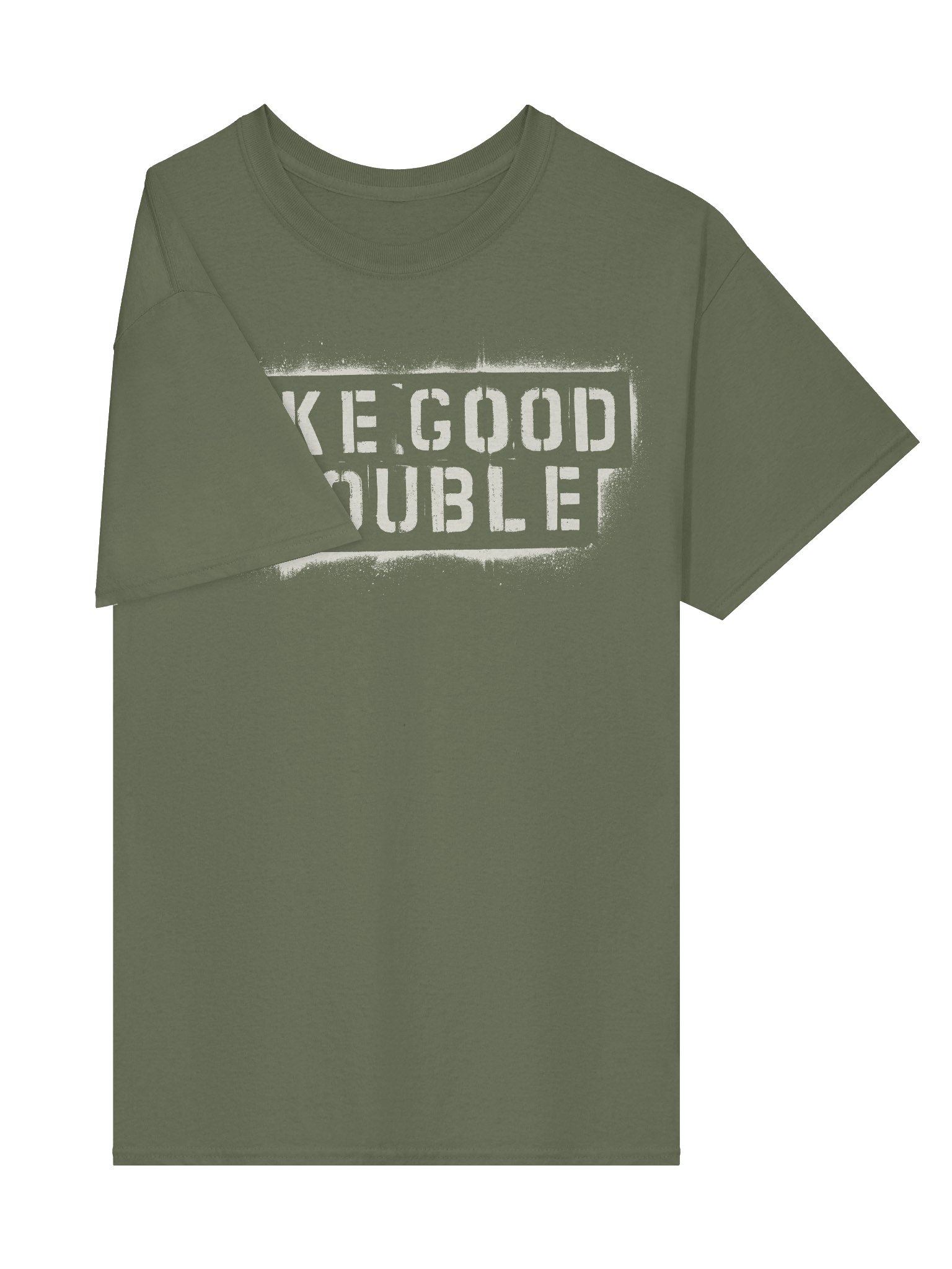 Make Good Trouble white stencil Gildan Heavyweight T-Shirt product image (51)
