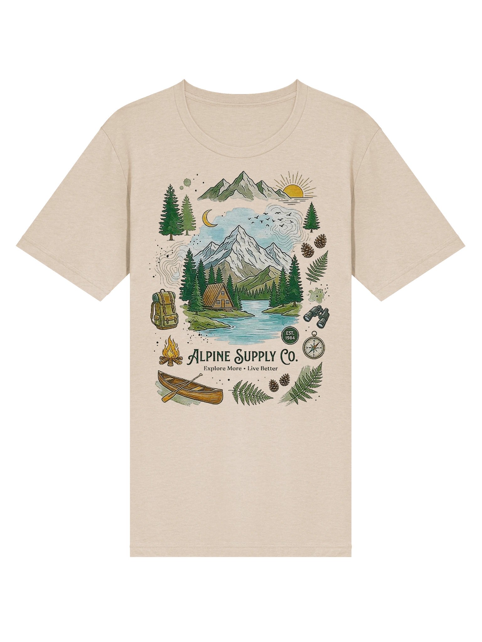 Alpine Supply Co Vintage Outdoor Adventure Triblend Tee product image (7)