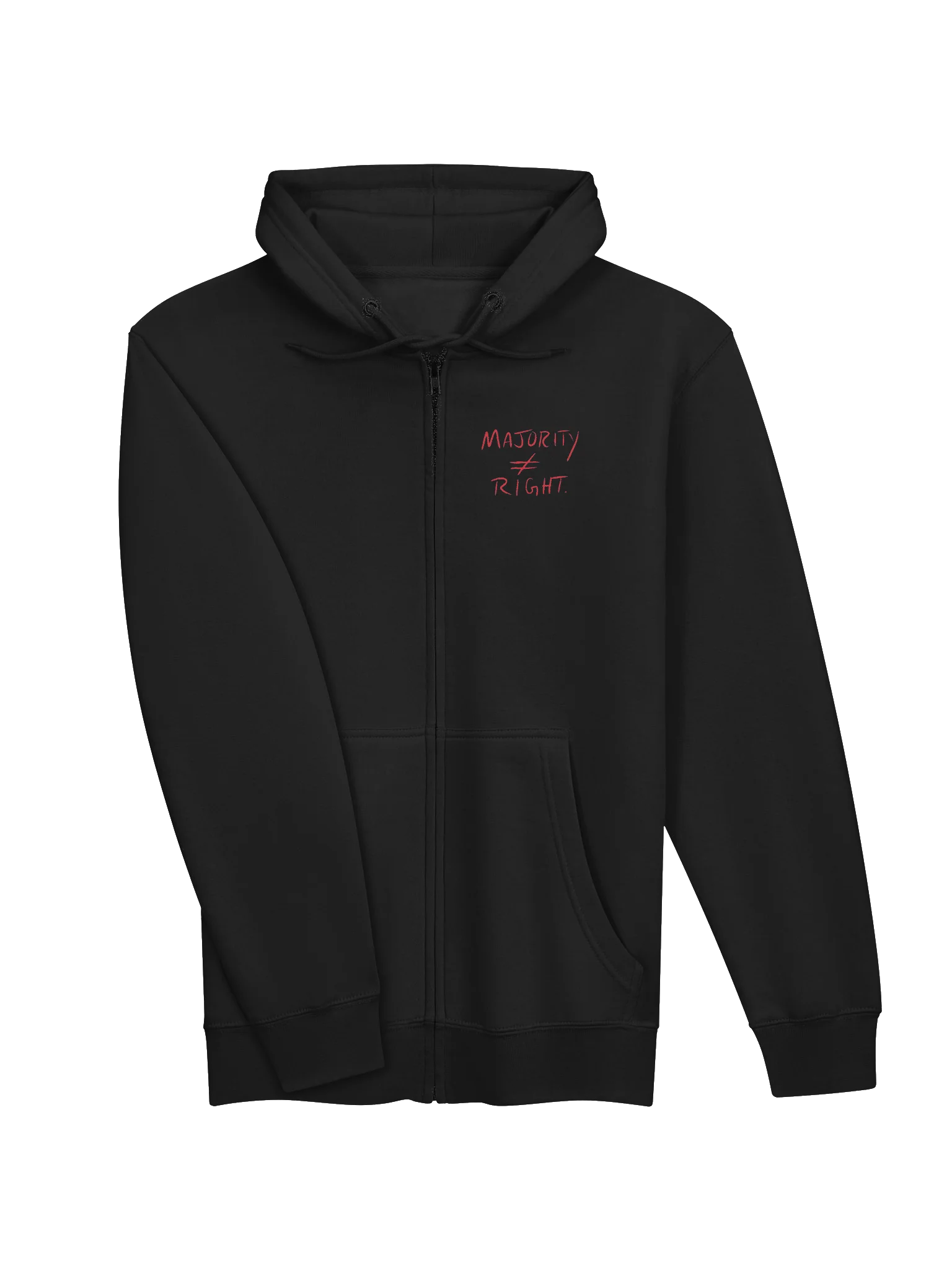 Majority≠Right zip hoodie product image (12)