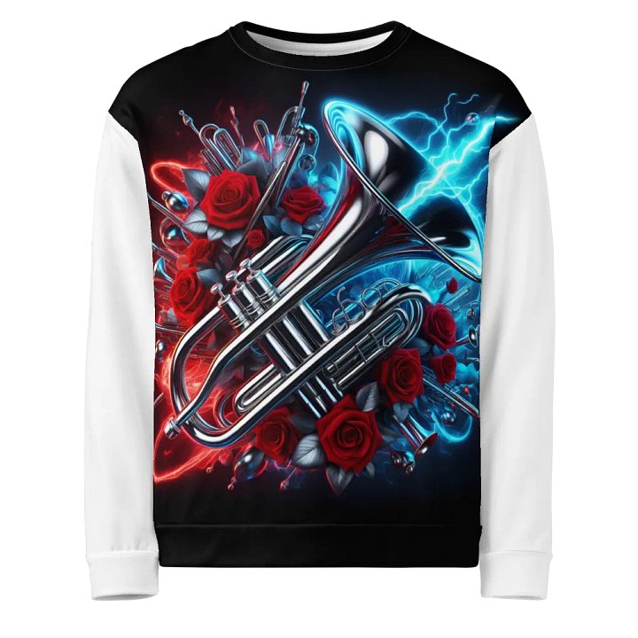 Silver Trumpet and Roses - Unisex Sweatshirt #37 product image (1)