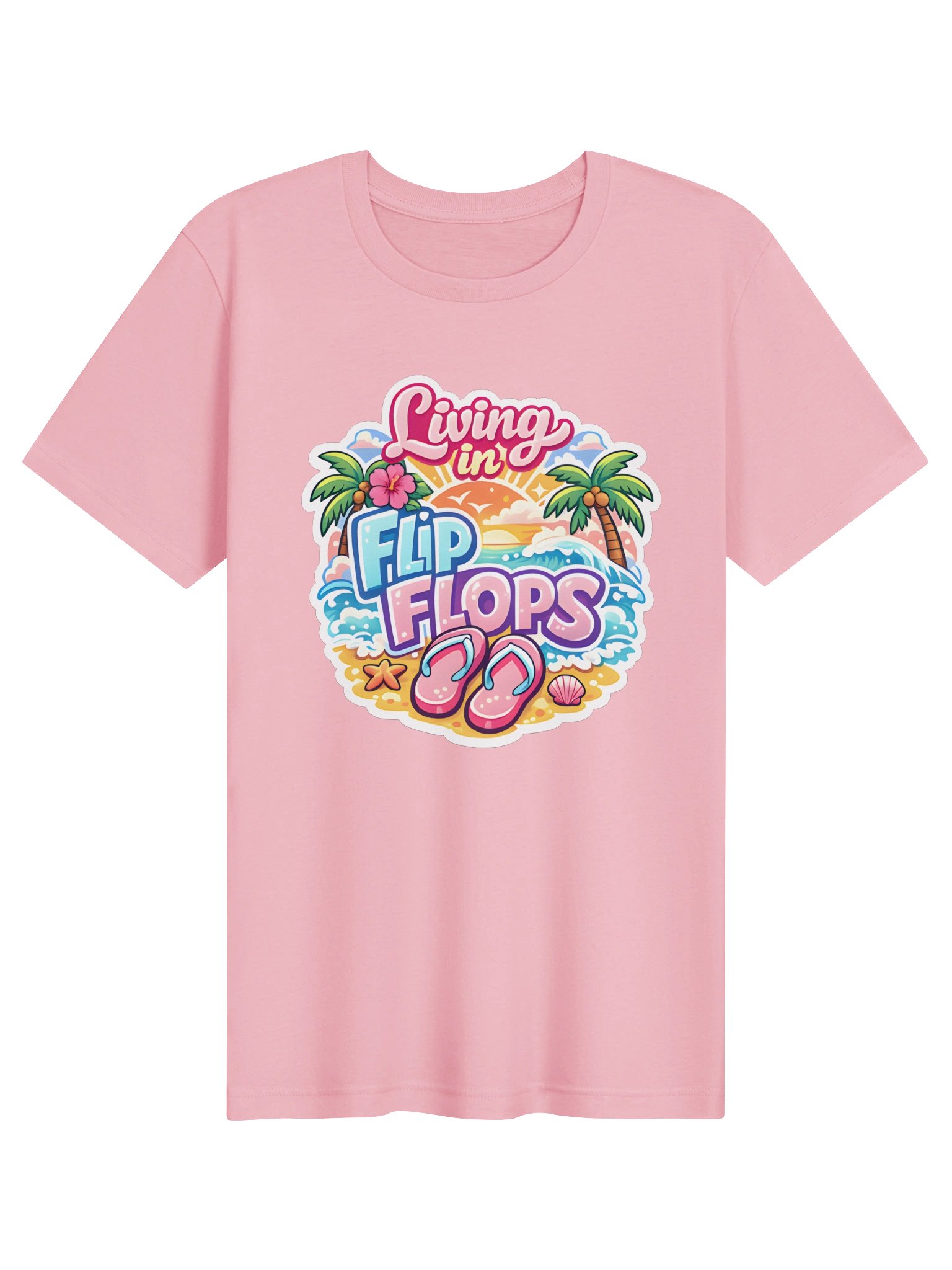 Living in Flip Flops Tropical T-Shirt product image (6)
