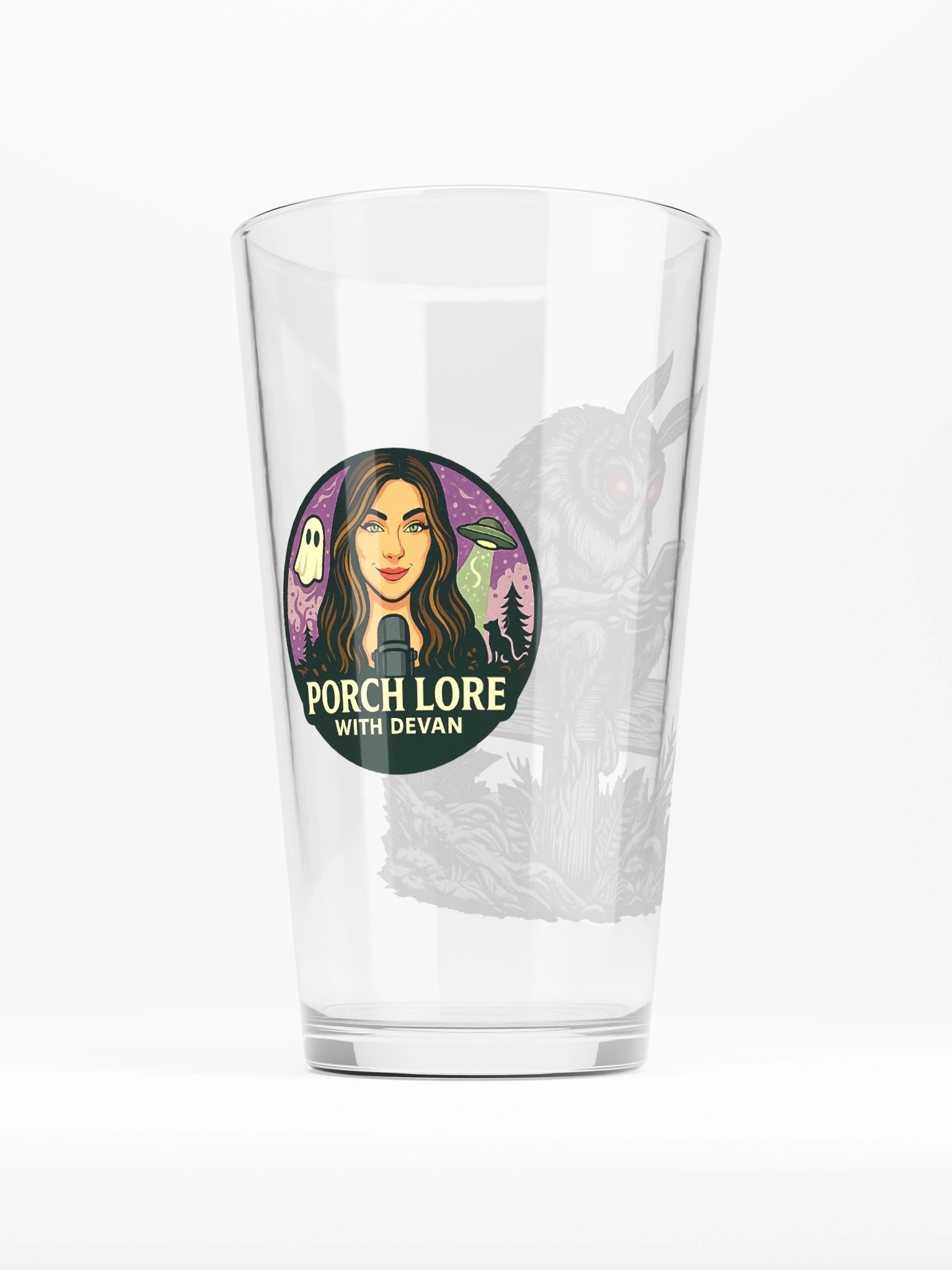 MOBILE MOTHMAN SHAKER PINT GLASS 16oz product image (3)