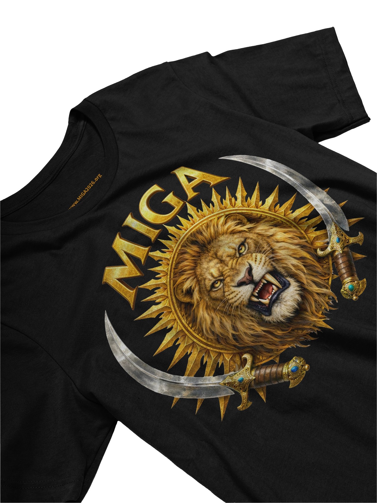MIGA Lion Head Gold Unisex Shirt product image (3)