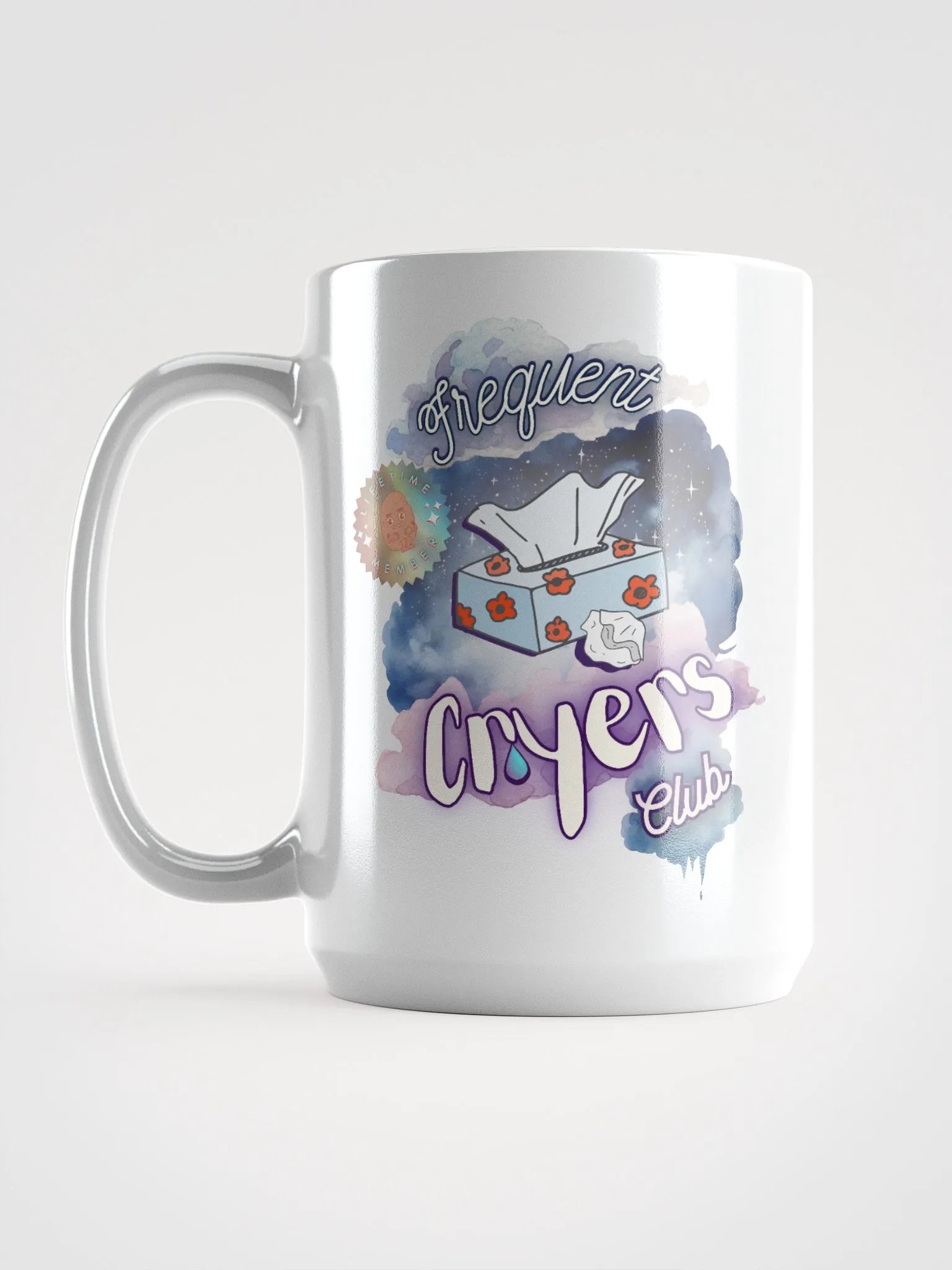 FREQUENT CRYERS CLUB white glossy mug product image (4)