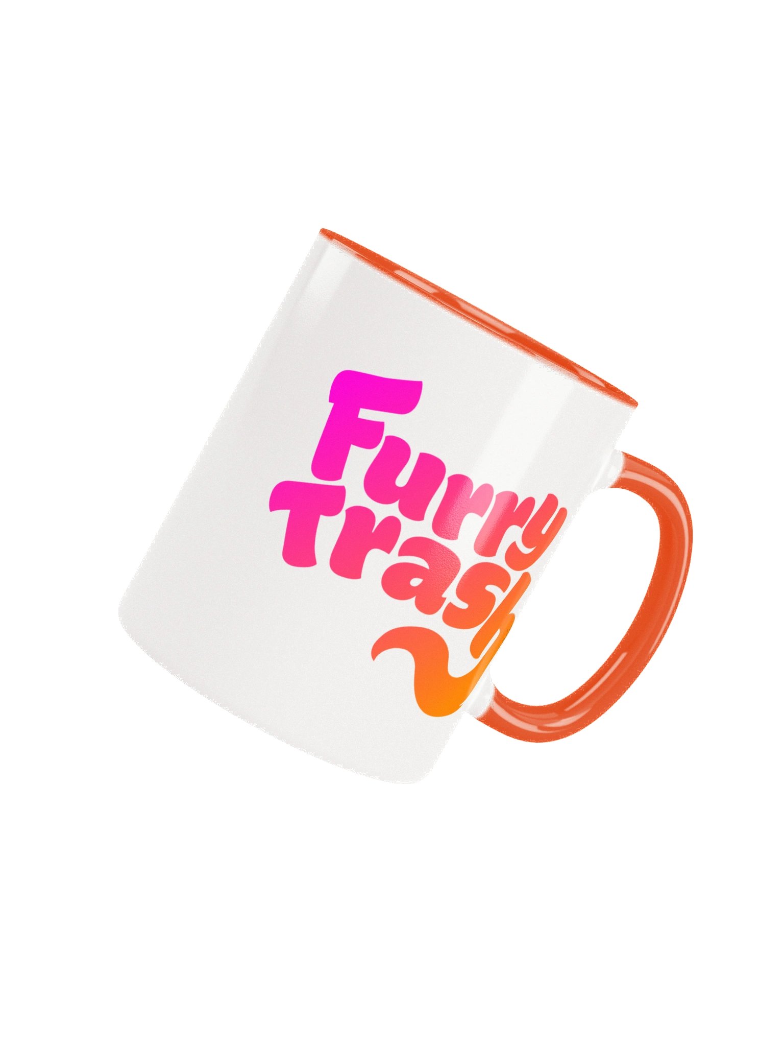 Furry Trash Mug - Bubble Logo (Sunrise Gradient) product image (4)