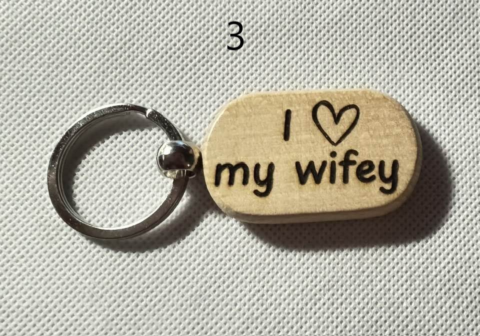 Wooden Engraved Keychains with Sayings & Quotes | Sweet, Sassy, Friendship & Love(1) product image (3)