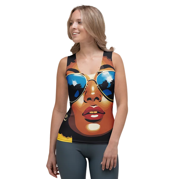 Caribbean Apples - Warm Caribbean Summer Retro | Form-Fitting Women's Tank Top product image (2)