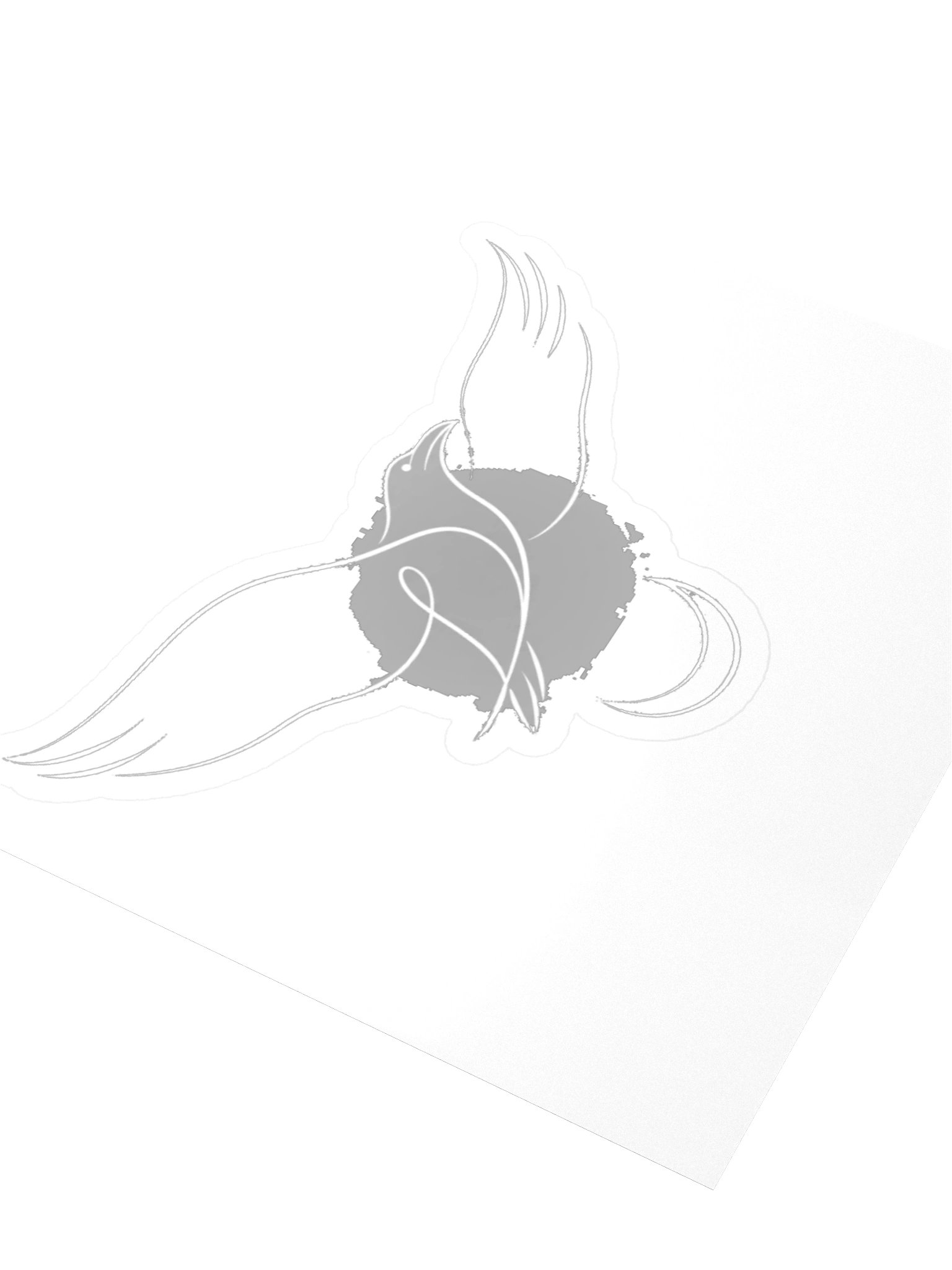 Minimal Raven Sticker product image (11)