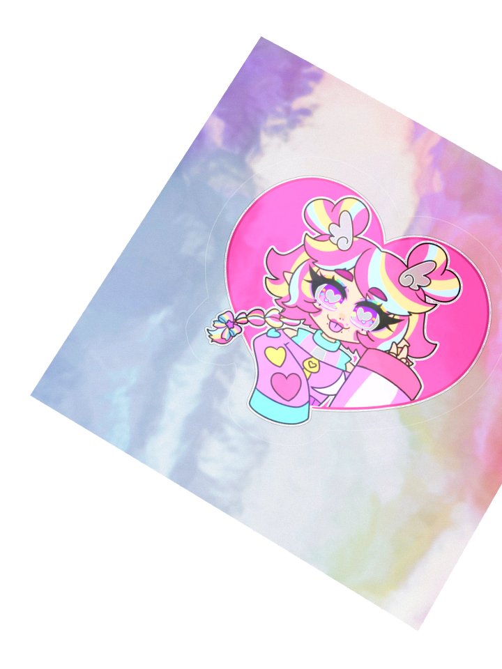 ♡ RATTI3 Heart Holographic Sticker ♡ product image (4)