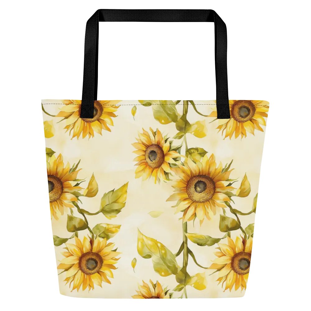 Sunflower Serenade Large Tote Bag product image (3)