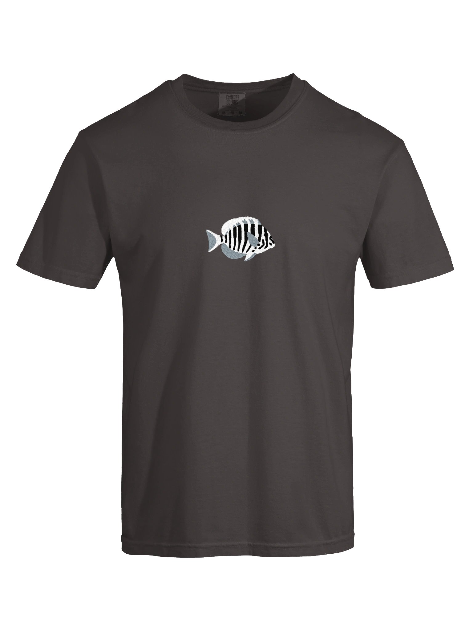 Zebra Tang Embroidered Shirt | Reef Aquarium Fish Embroidery Tee | Saltwater Marine Fish Apparel product image (12)