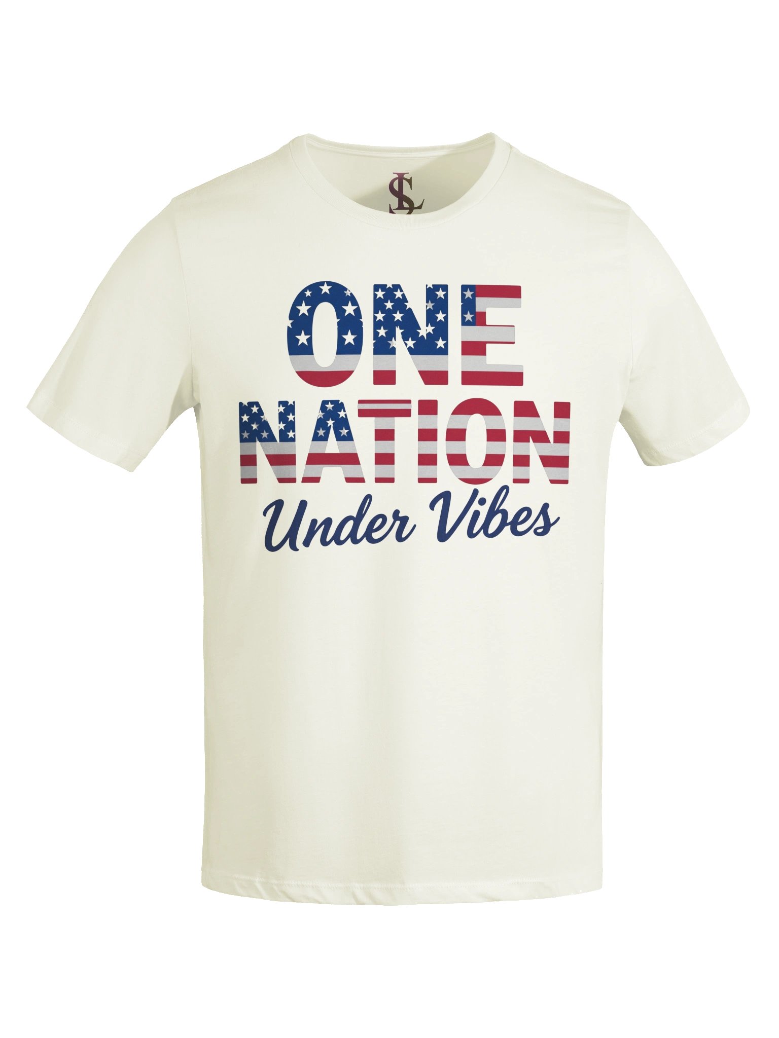 One Nation Under Vibes – Women’s Patriotic Graphic Tee product image (77)