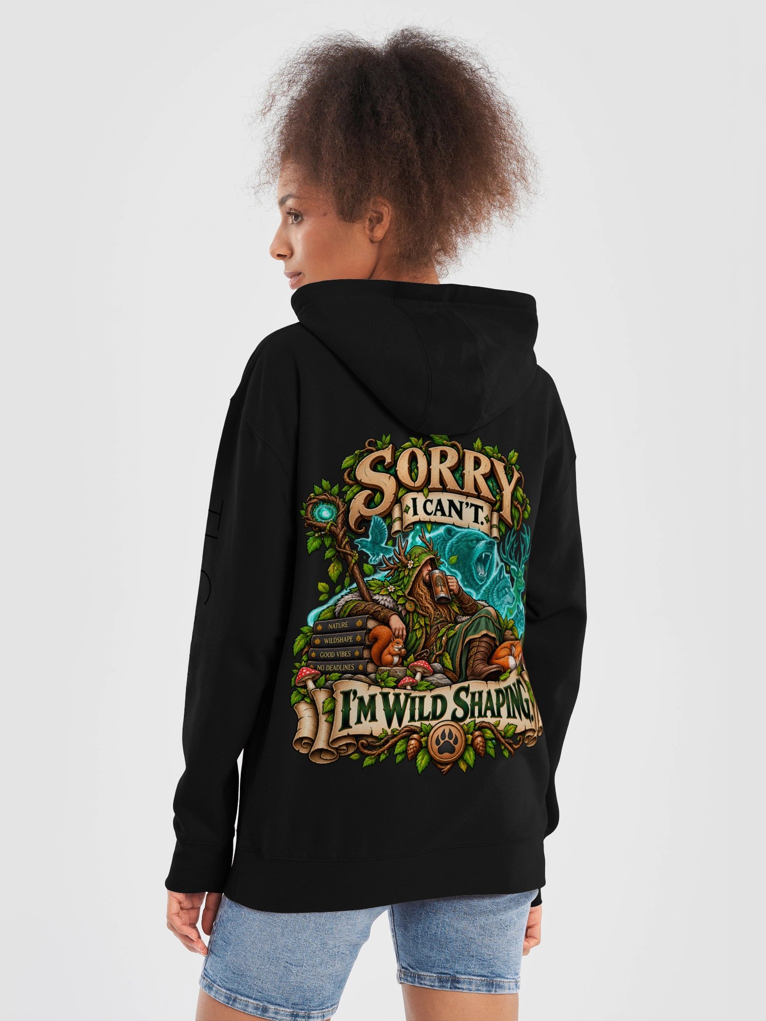 Sorry I Can’t, I’m Wild Shaping Hoodie product image (1)
