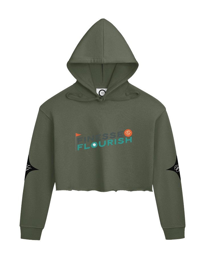 F&F Flag Fleece Crop Hoodie Tournament product image (1)