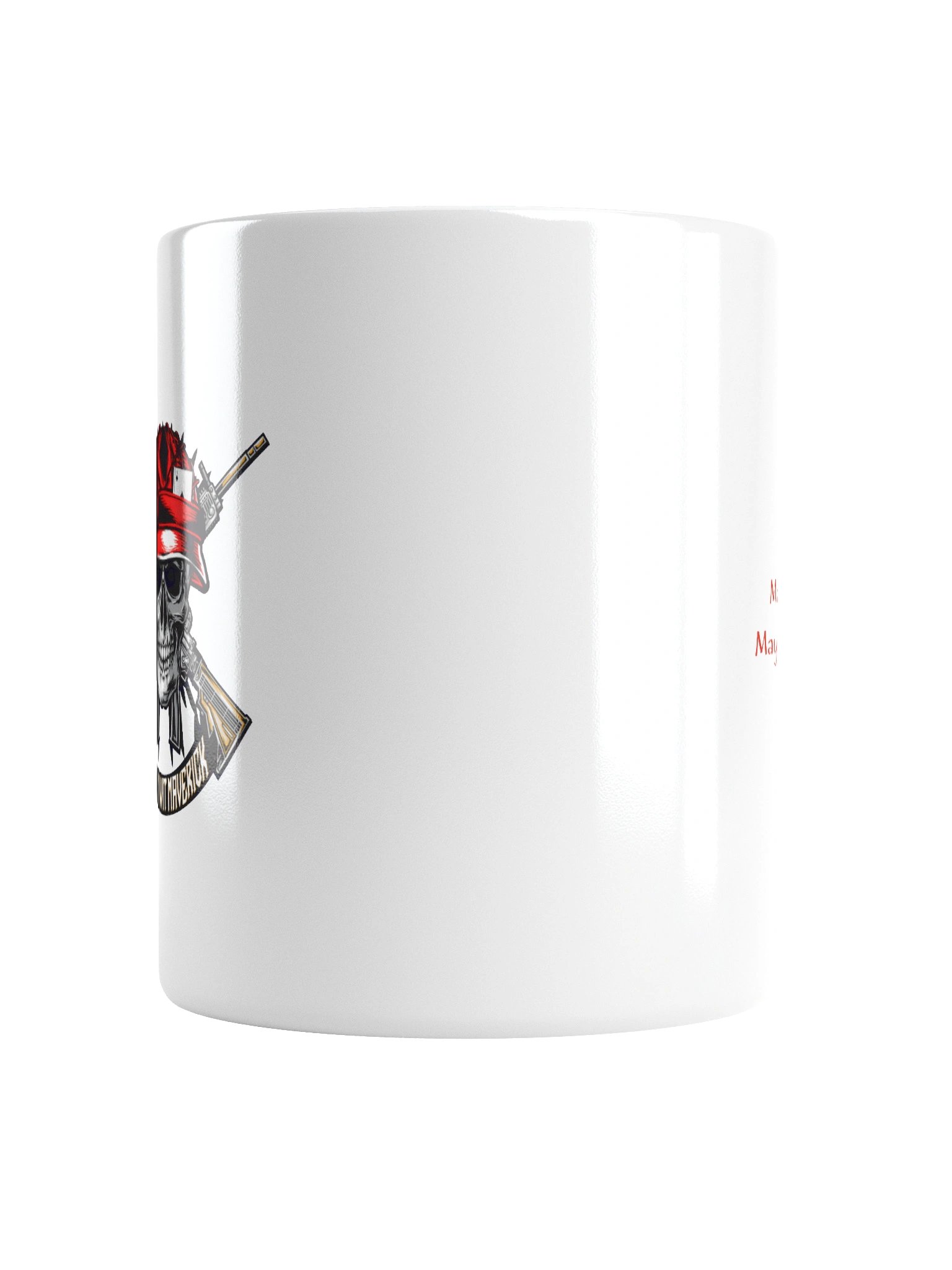 Maverick Mayhem Skull Mug (White background) product image (6)