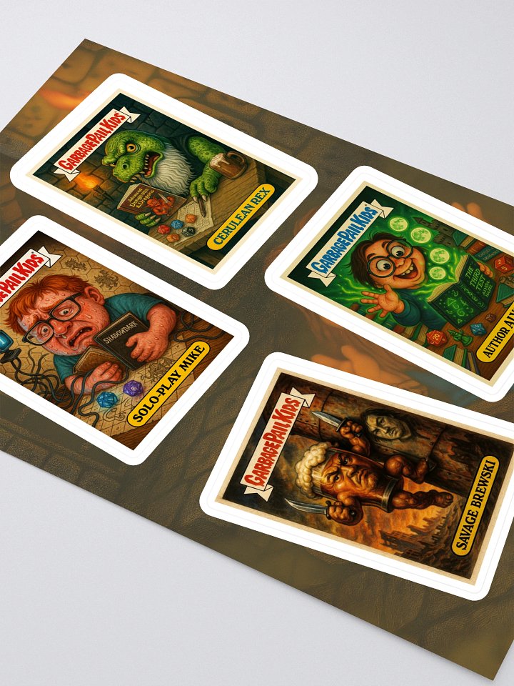 GPK Parody Sticker Sheet [TTRPG Twitter Edition] Sheet 11 product image (2)