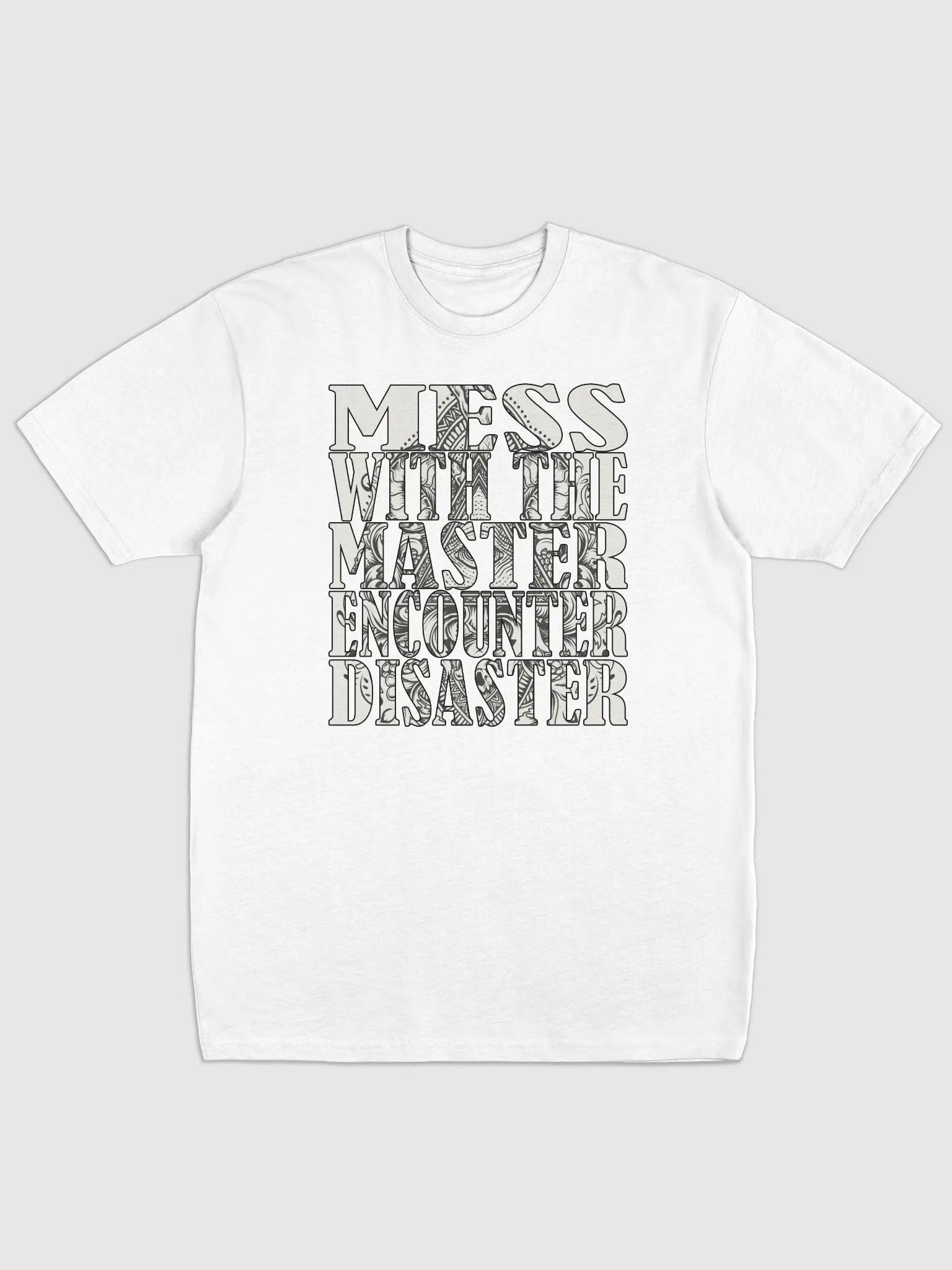 Mess With The Master, Encounter Disaster - Cotton Heritage Men's Premium Heavyweight Tee product image (2)
