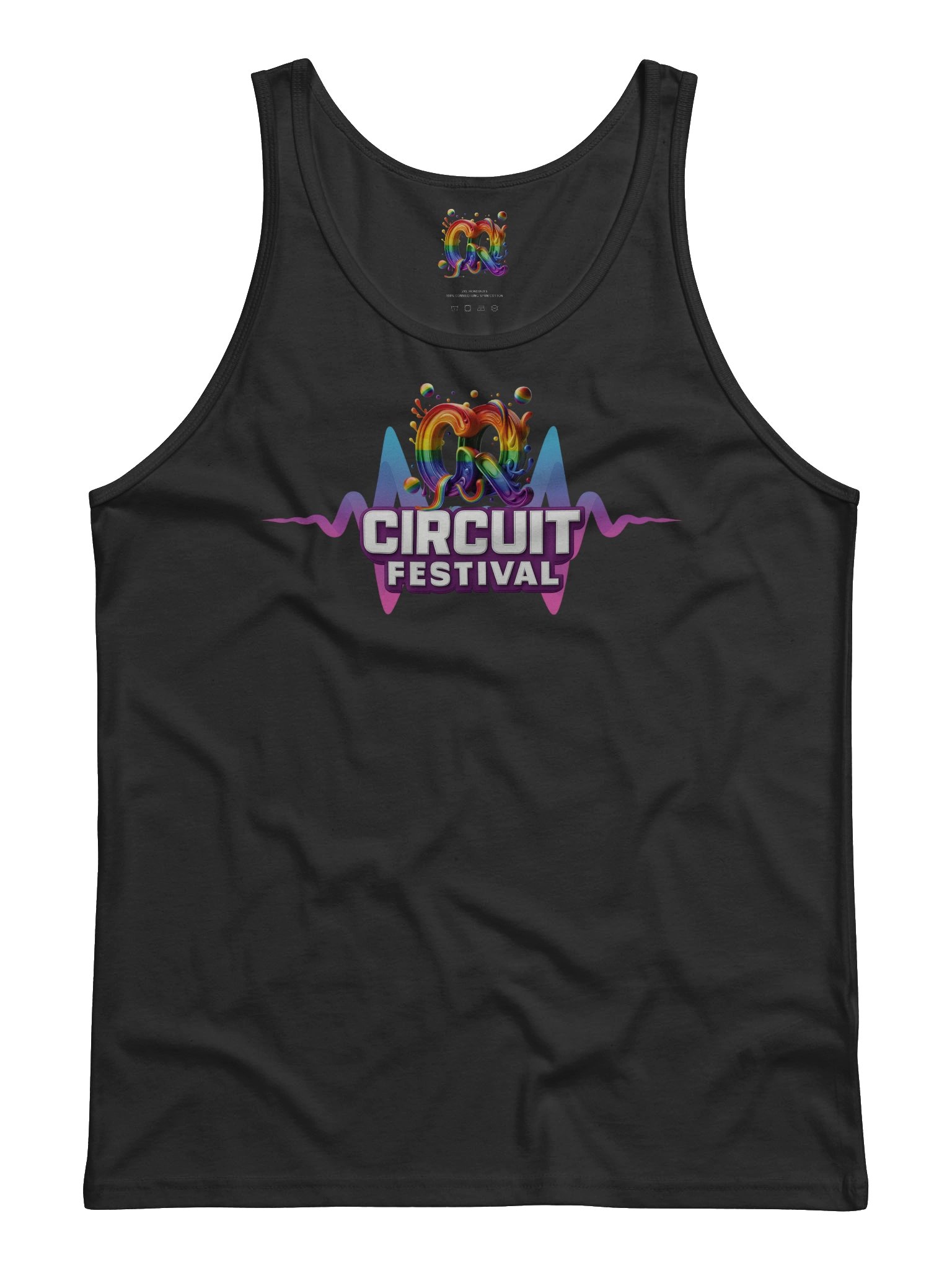 CQ CIRCUIT FESTIVAL – SOFT NEON WAVE TANK product image (3)