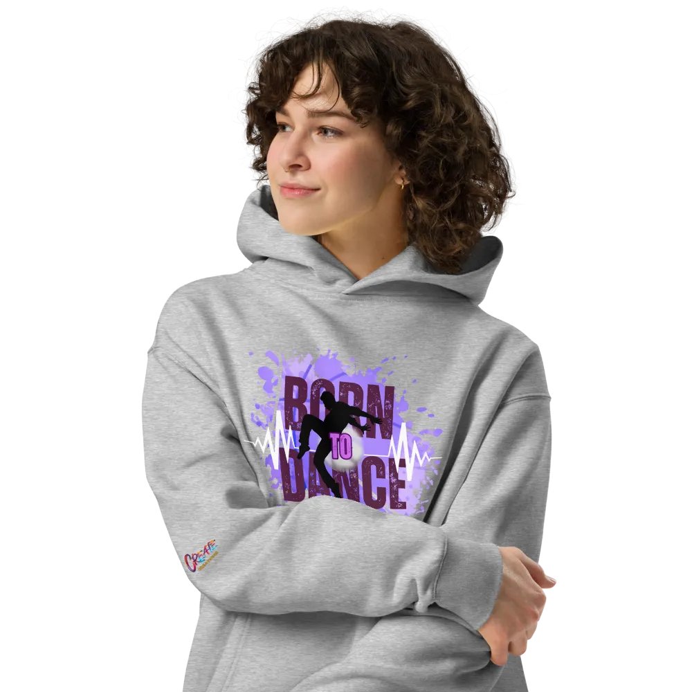 Born to Dance His Silhouette Unisex Oversized Hoodie product image (34)