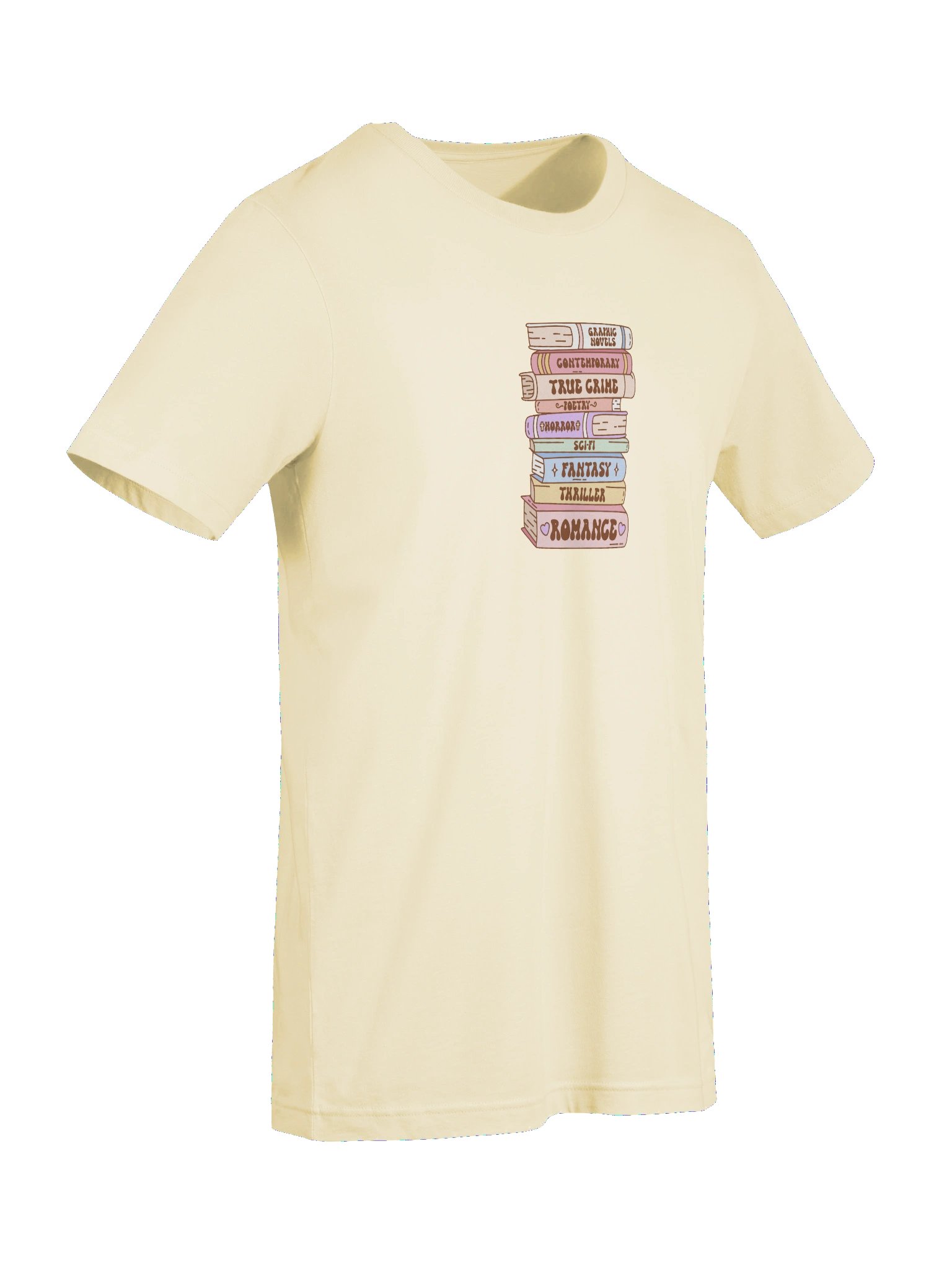 Genre Stack Unisex T-Shirt | Book Lover Literary Reader Vintage Character Tee product image (105)
