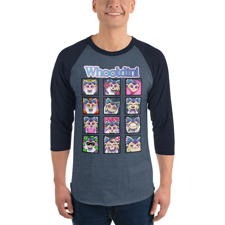 Whootdini Emote Baseball Tee product image (1)
