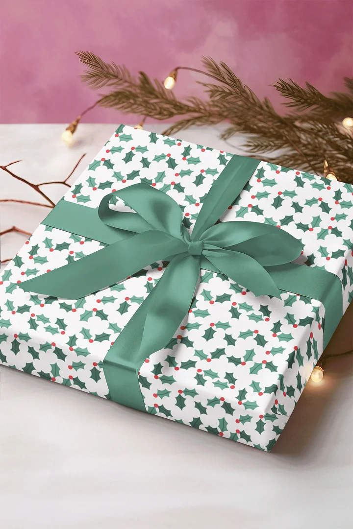 Christmas Holly Wrapping Paper product image (1)