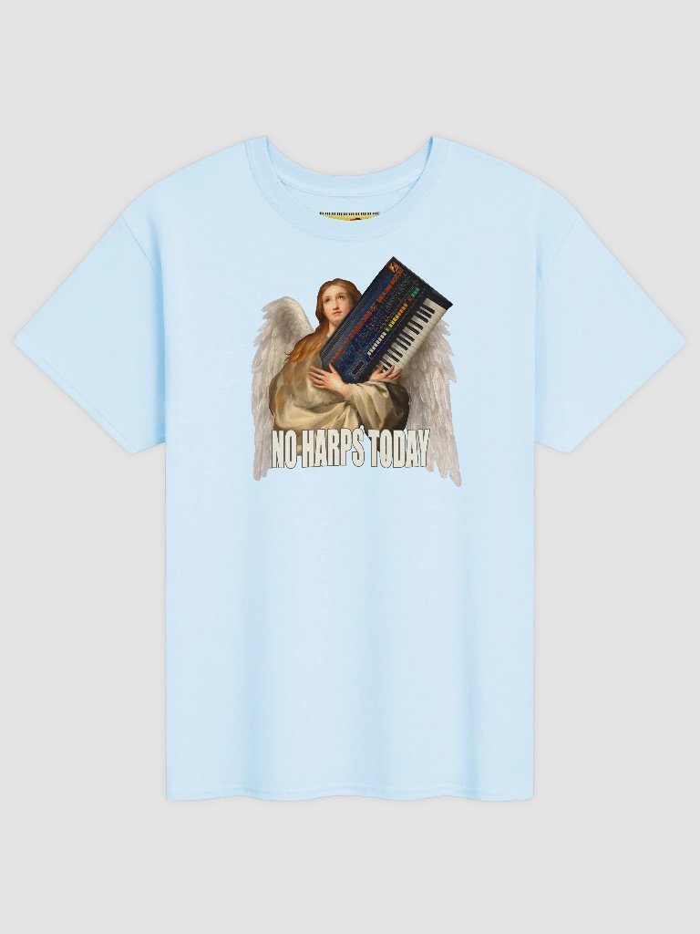NO HARPS TODAY, by Frank Fonik, Techno EDM Unisex t-shirt product image (1)
