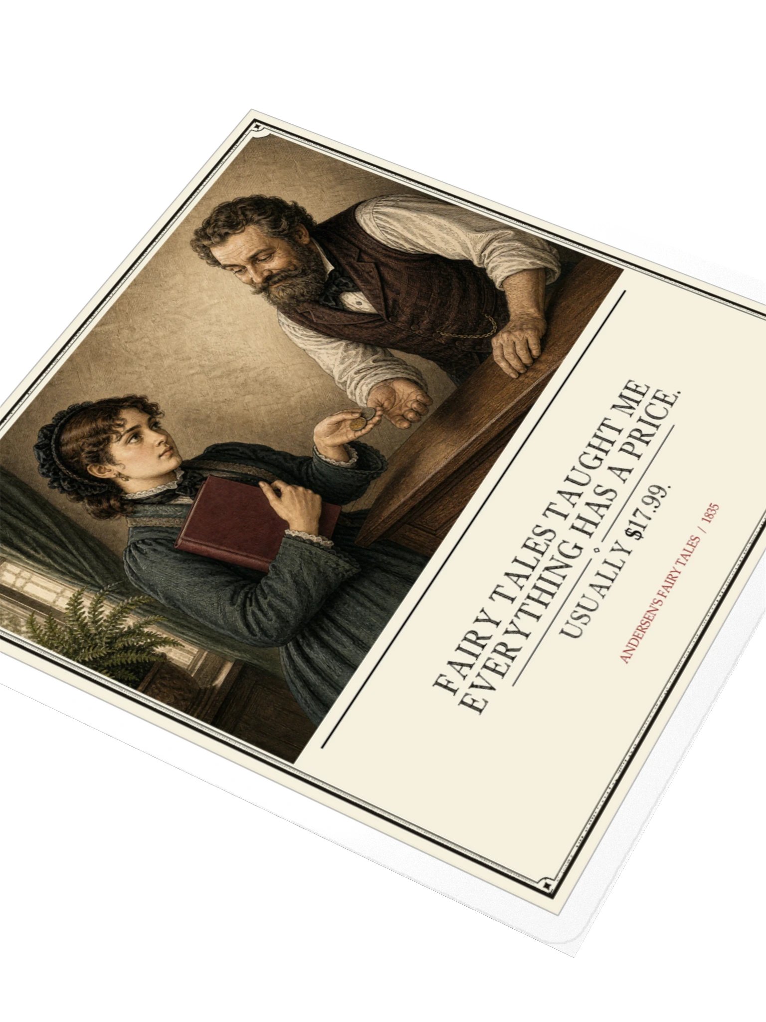 Fairy Tales Taught Me Everything Has Price -- Andersens Fairy Tales Sticker product image (3)