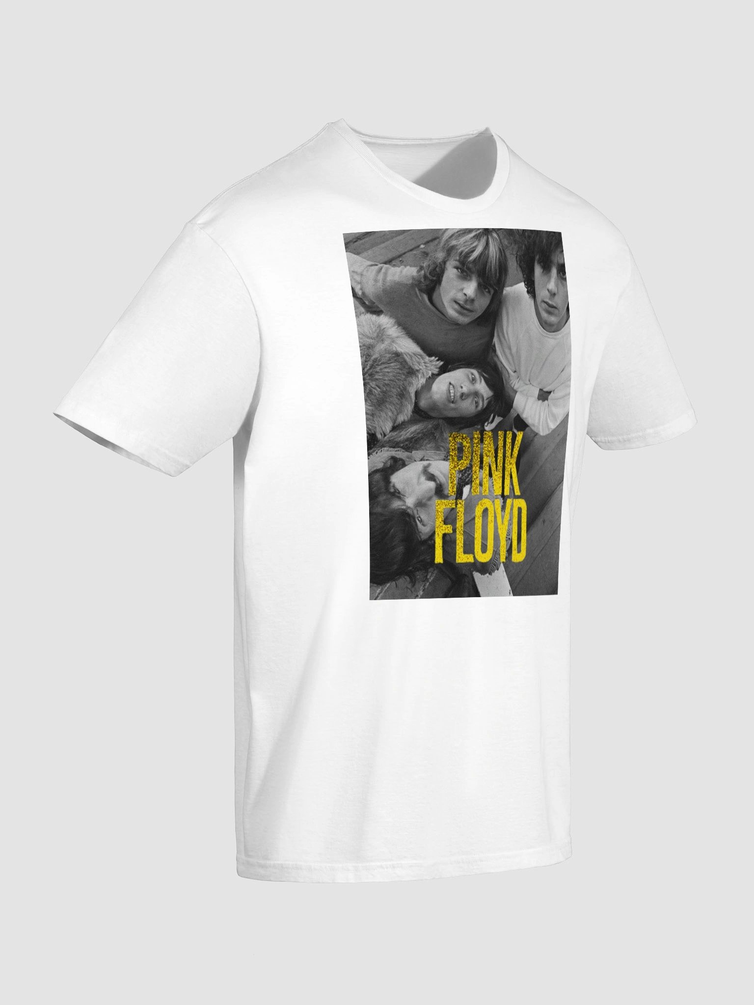 Pink Floyd Classic Band Portrait T-Shirt | Vintage Black and White Photo Graphic | Psychedelic Rock Legacy Tee product image (7)