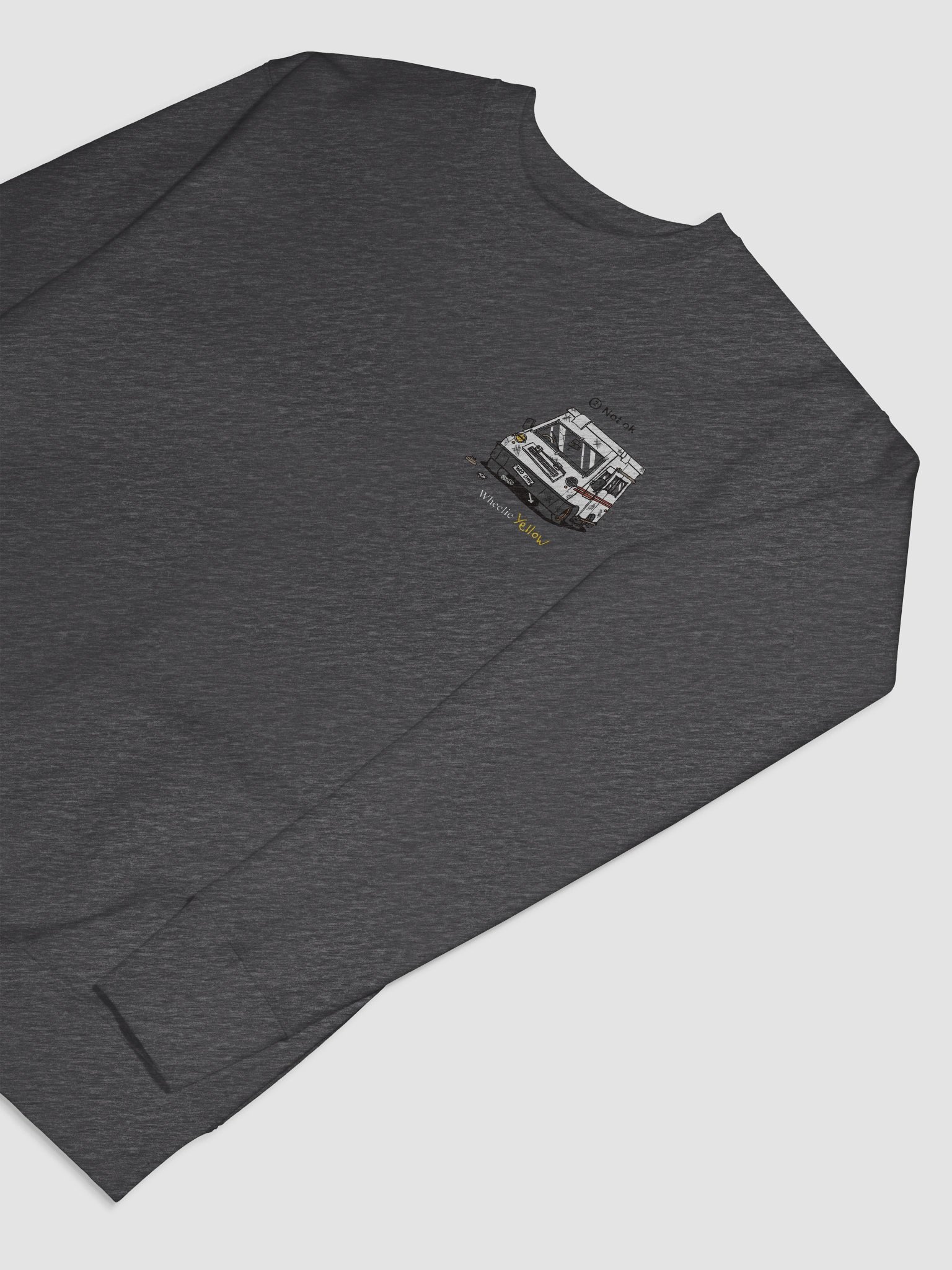 Small not-ok Wheelie Yellow sweatshirt! product image (75)