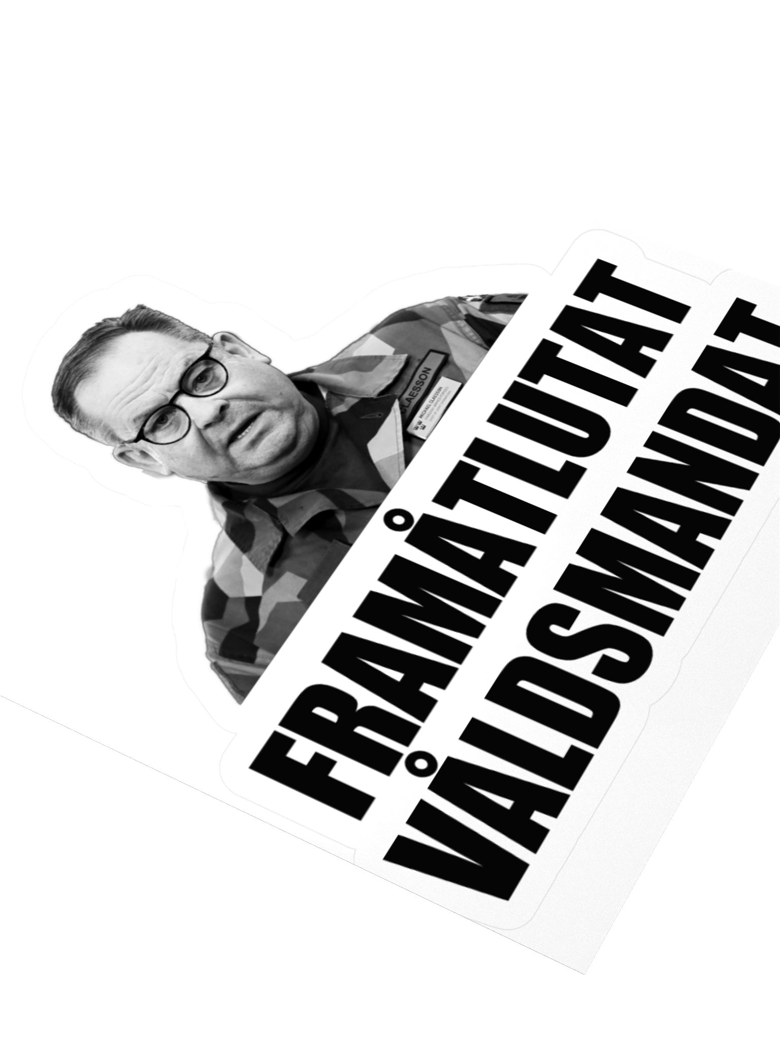 Framåtlutat våldsmandat (Sticker) product image (6)