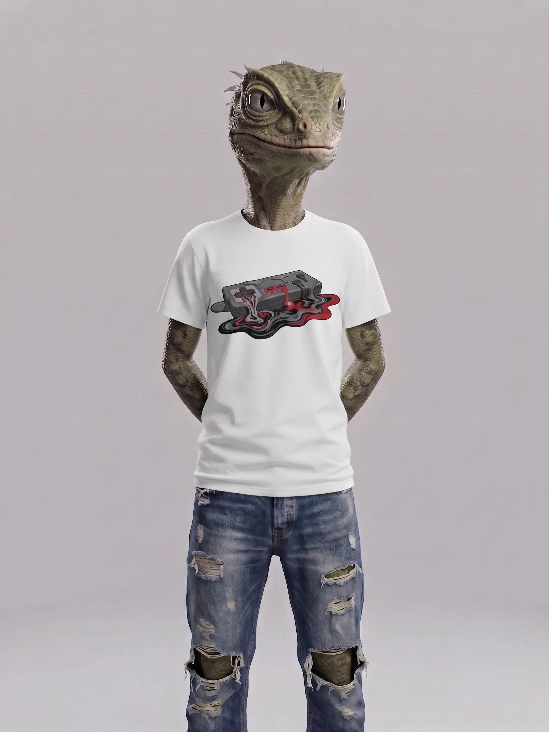 Melted Game Controller Tee product image (2)
